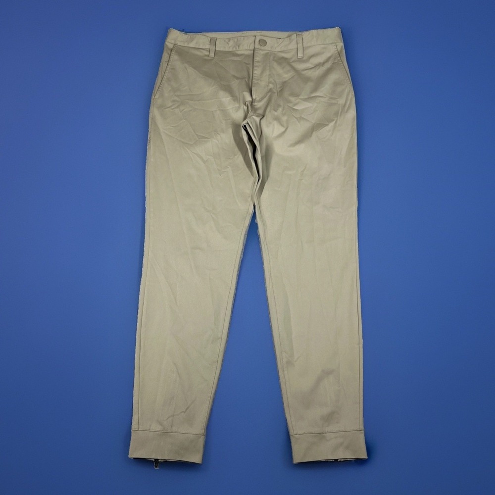 Rhone Commuter Jogger Pant Men's 33x29 Beige‎ Performance Stretch Tapered Leg